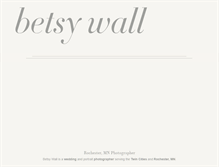 Tablet Screenshot of betsywall.com